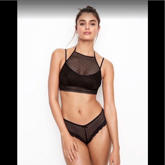 NIP Victoria’s Secret Mesh&Lace High-neck Bralette - Picture 5 of 7